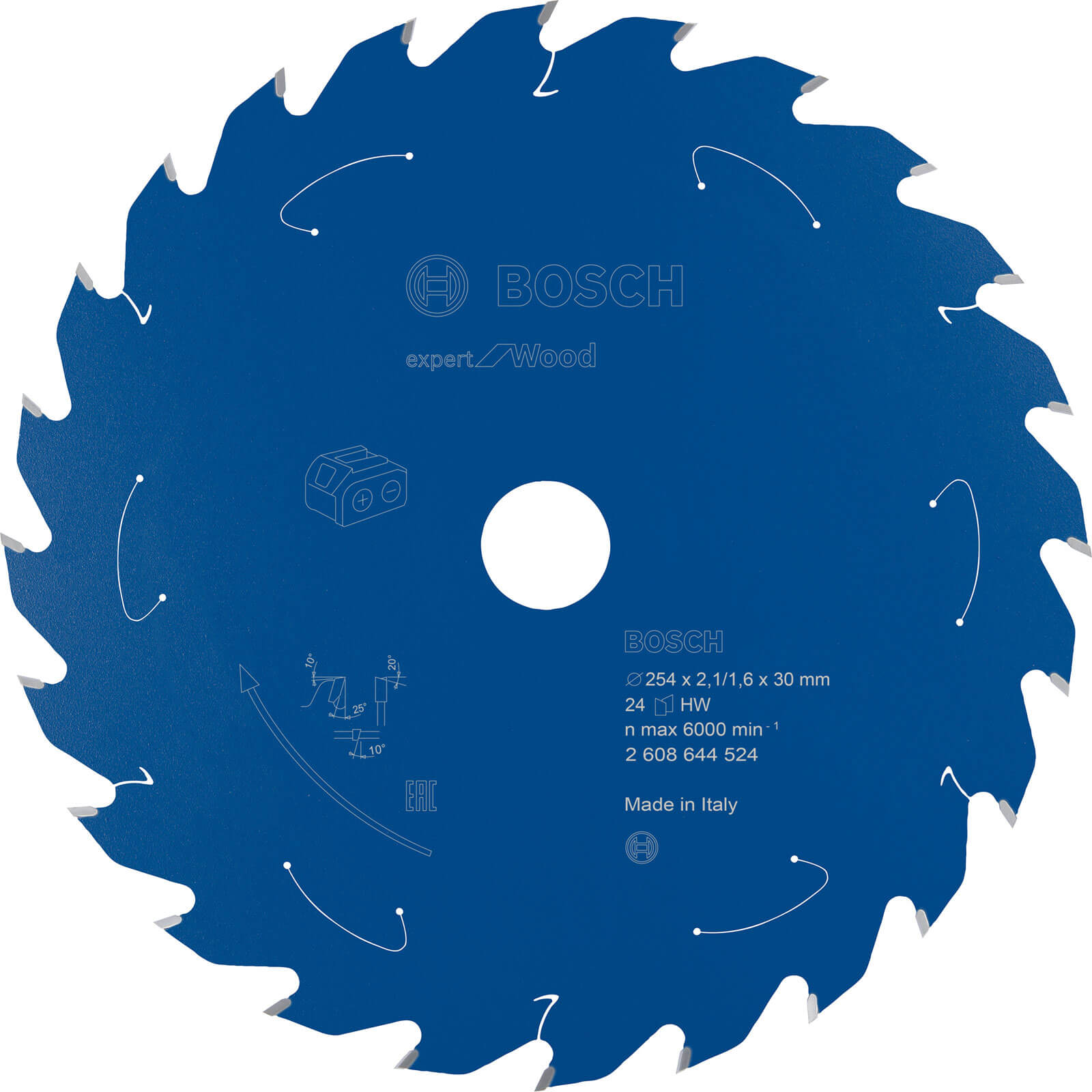 Photos - Power Tool Accessory Bosch Expert Wood Cutting Table Saw Blade 254mm 24T 30mm 2608644524 