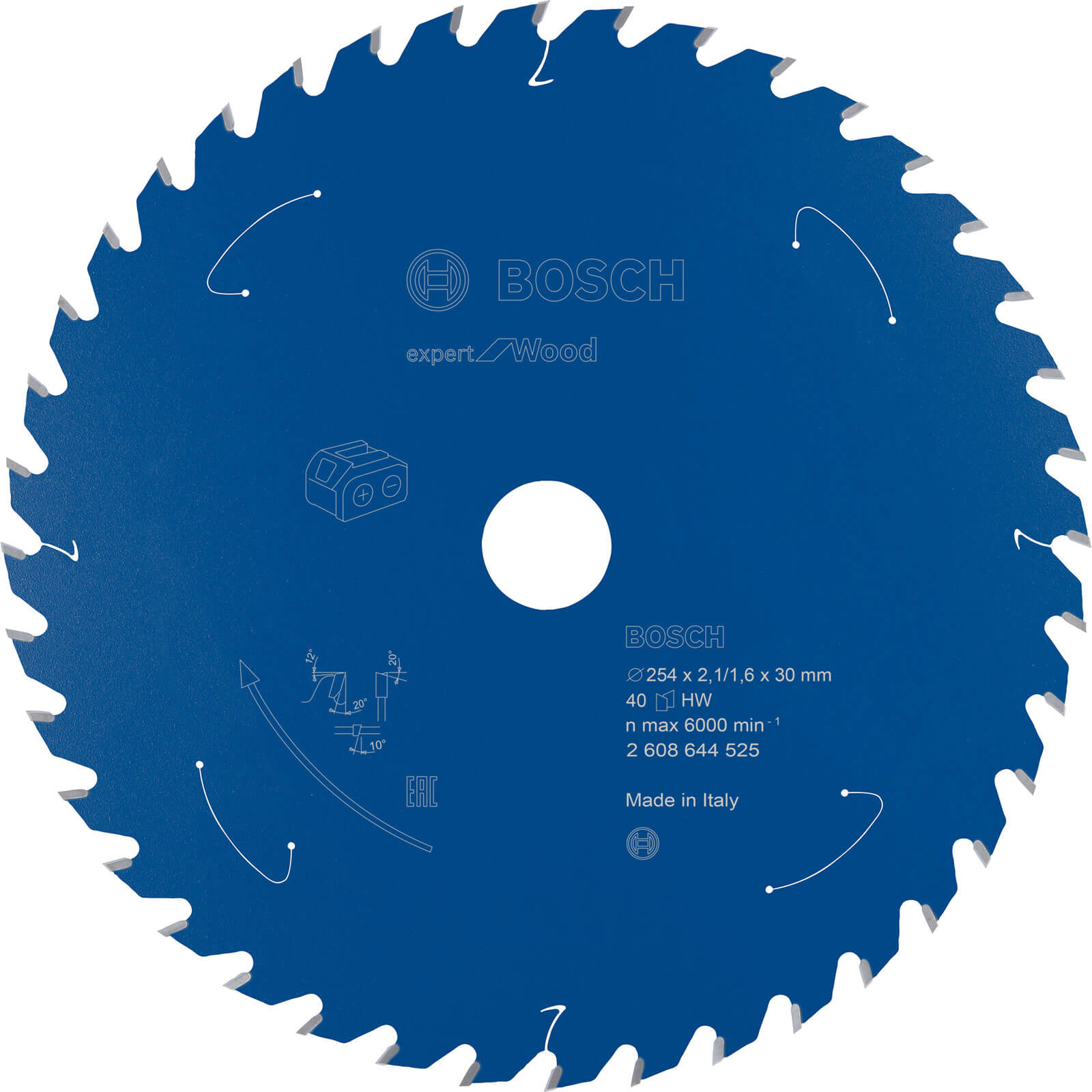 Bosch Expert Wood Cutting Table Saw Blade 254mm 40T 30mm