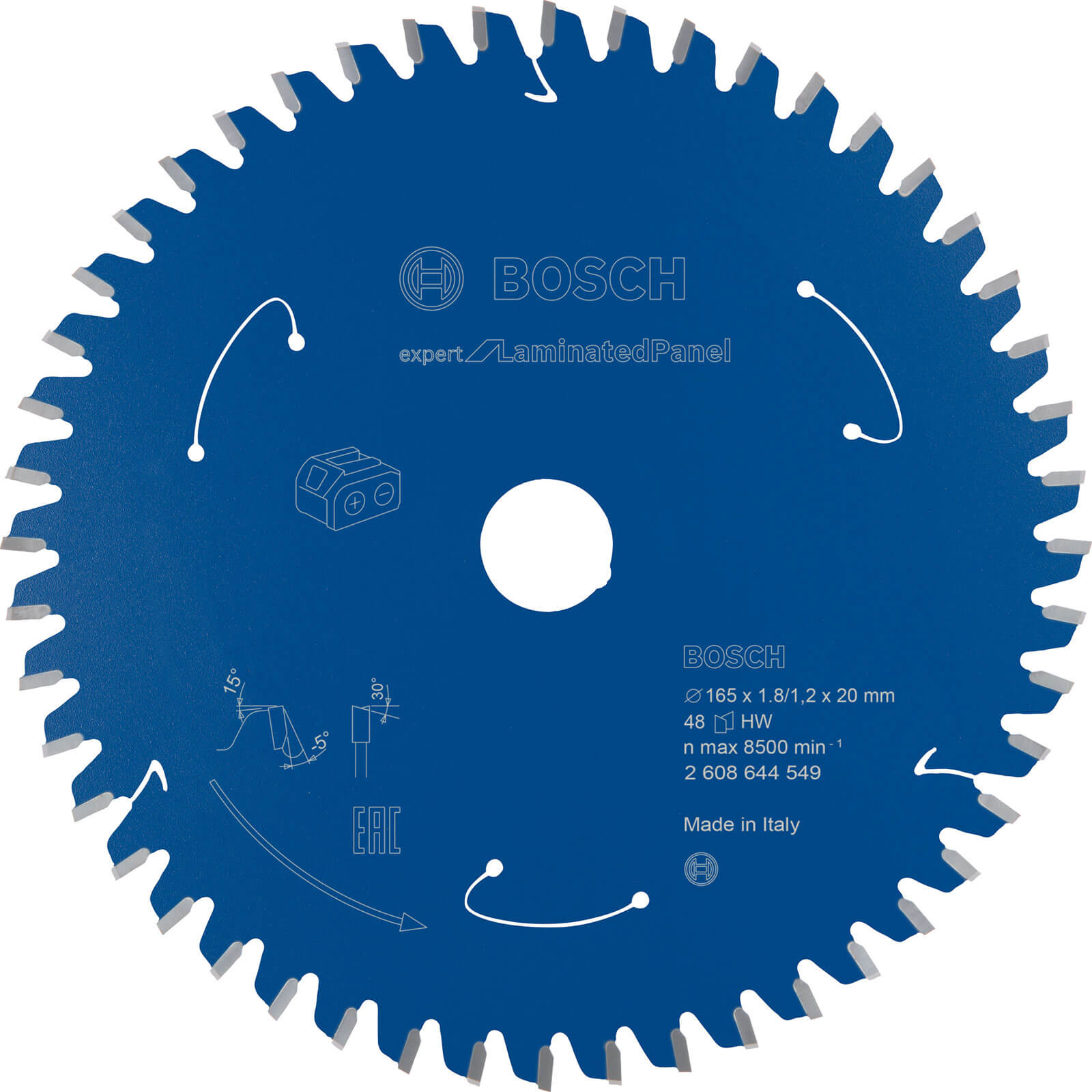 Photos - Power Tool Accessory Bosch Expert Cordless Circular Saw Blade for Laminate Panel 165mm 48T 20mm 