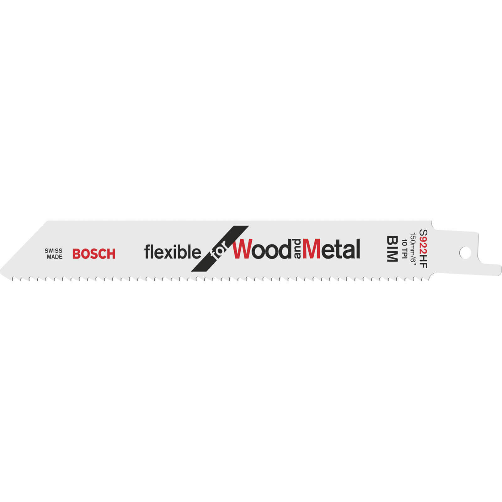 Image of Bosch S922HF Wood and Metal Cutting Reciprocating Sabre Saw Blades Pack of 2