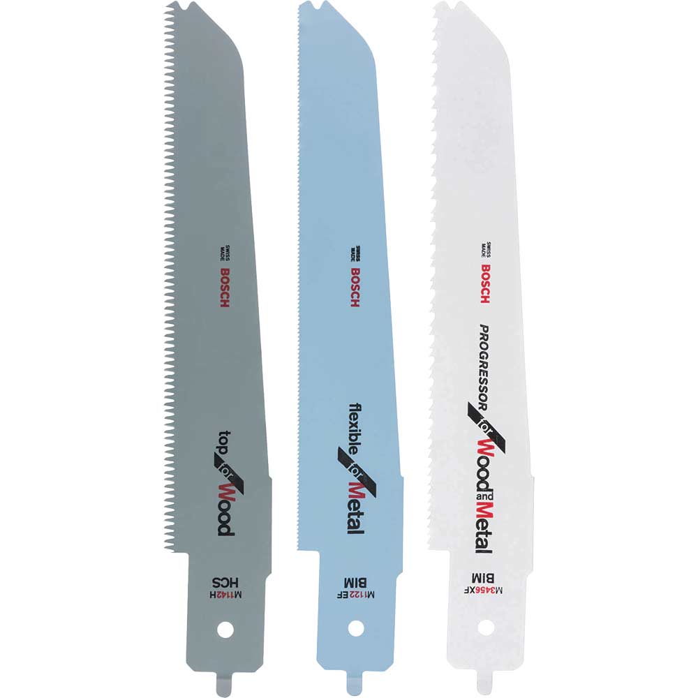 Image of Bosch 3-Piece Jigsaw Blade Set For Bosch Multisaw PFZ 500