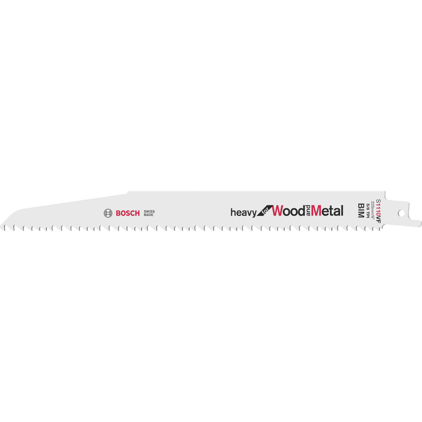 Image of Bosch S1110VF Wood and Metal Cutting Reciprocating Sabre Saw Blades Pack of 5