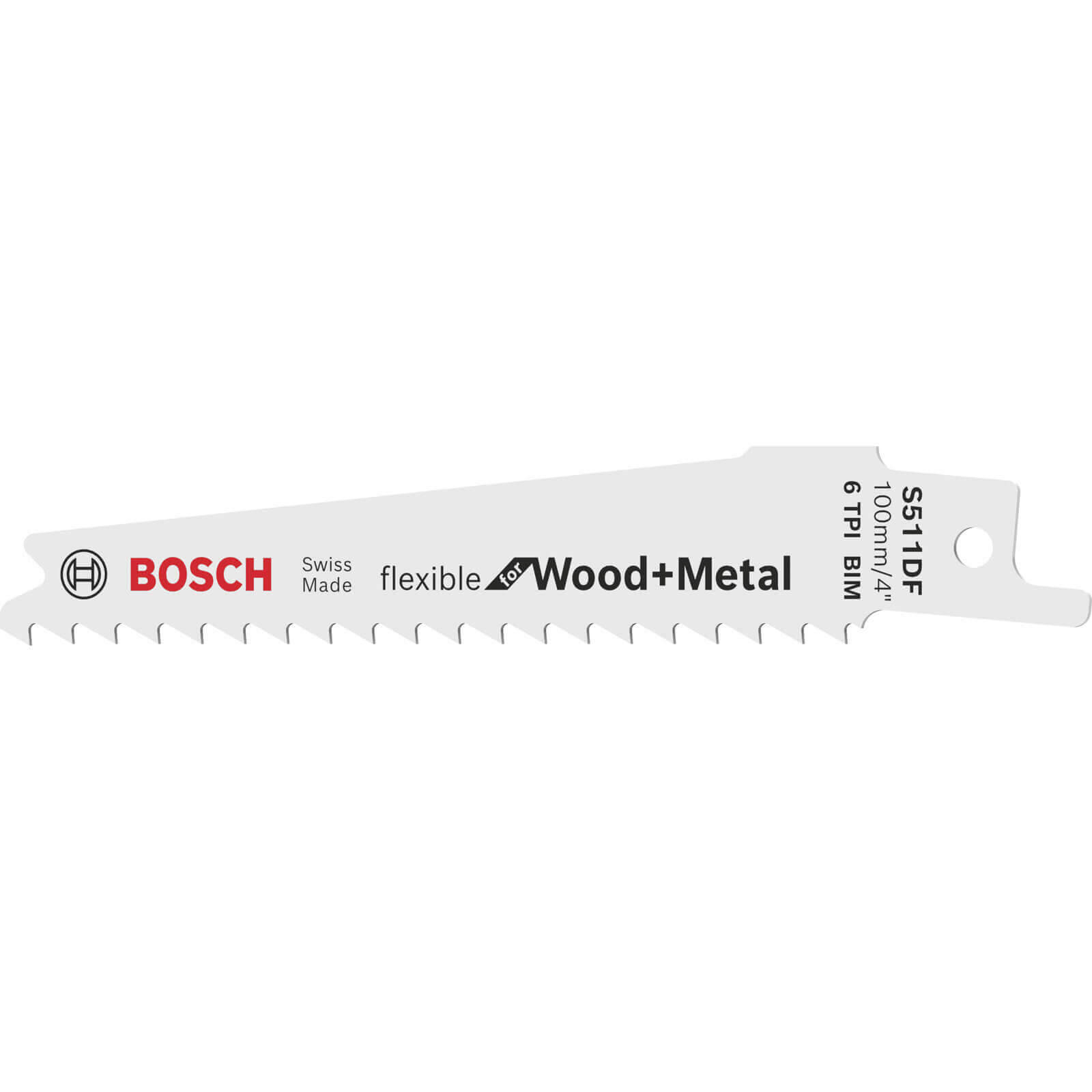 Image of Bosch S511DF Flexible Wood and Metal Cutting Reciprocating Sabre Saw Blades Pack of 2