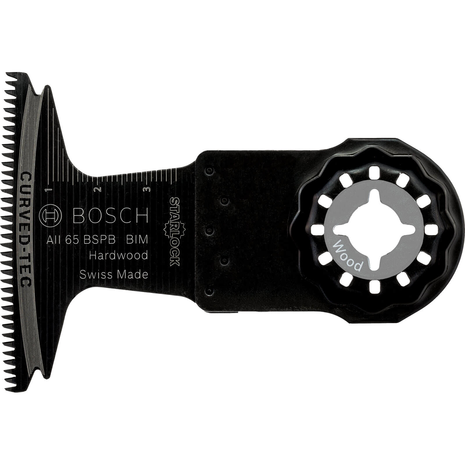 Image of Bosch AII 65 BSPB Hard Wood Starlock Oscillating Multi Tool Plunge Saw Blade 65mm Pack of 5