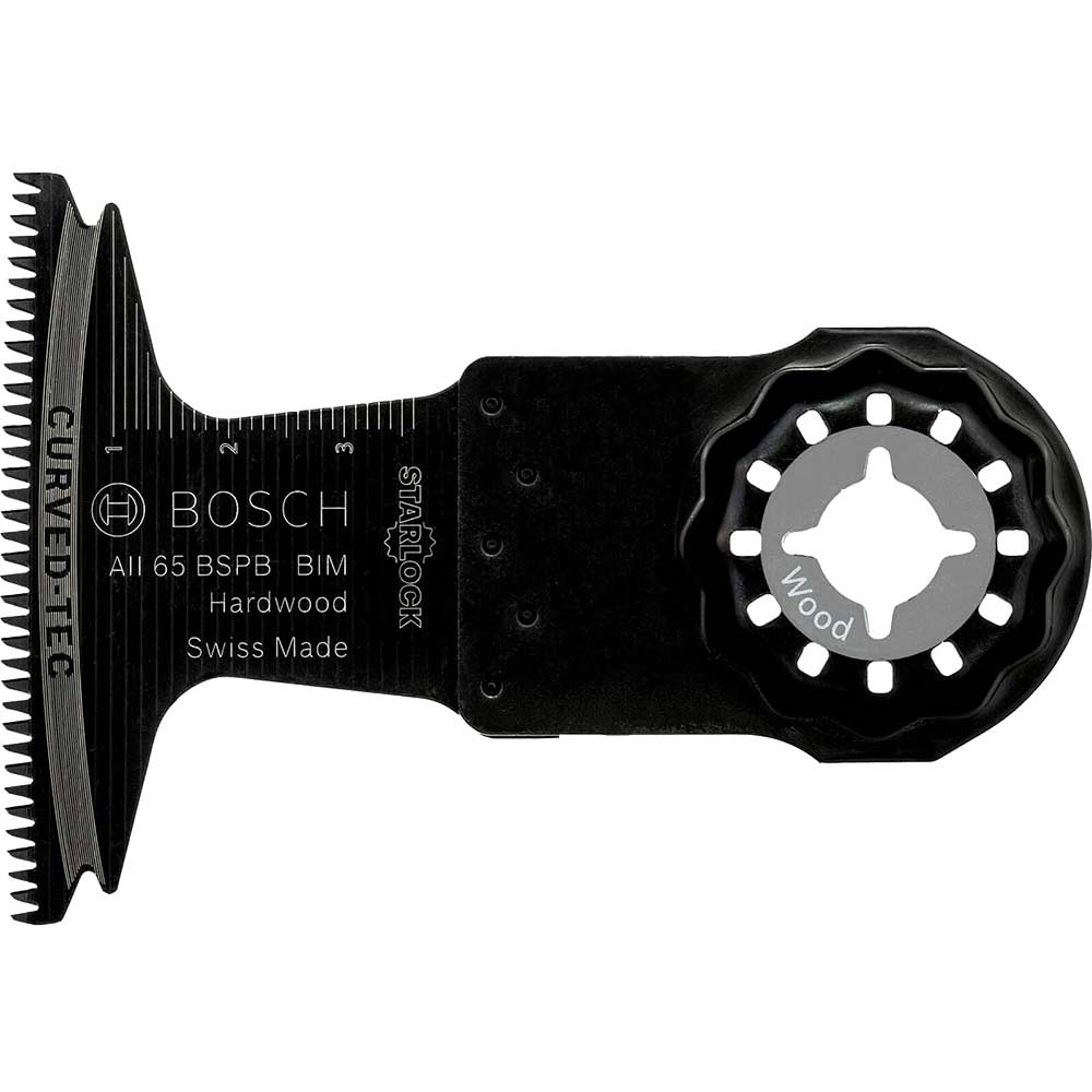 Image of Bosch AII 65 BSPB Hard Wood Starlock Oscillating Multi Tool Plunge Saw Blade 65mm Pack of 5