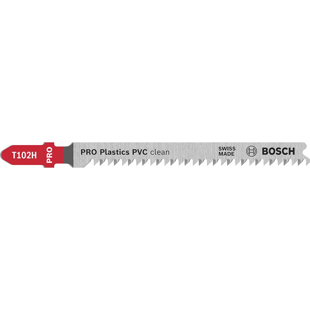 Bosch PRO T102H Plastics PVC Clean Cutting Jigsaw Blade