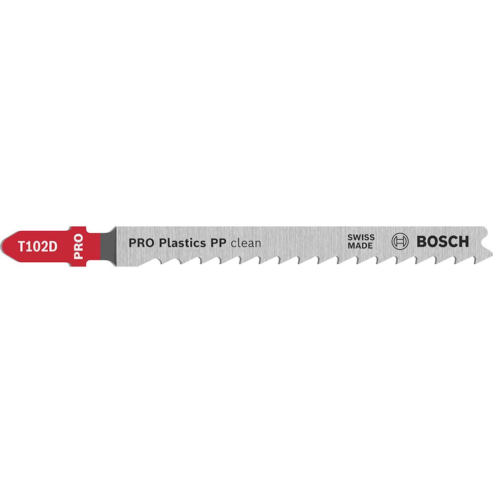 Bosch PRO T102D Plastics PP Clean Cutting Jigsaw Blade