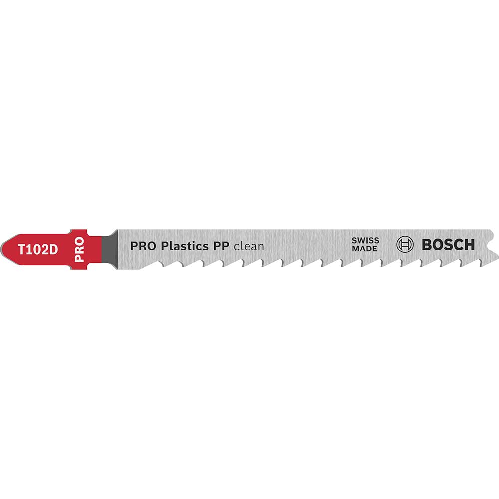 Bosch PRO T102D Plastics PP Clean Cutting Jigsaw Blade