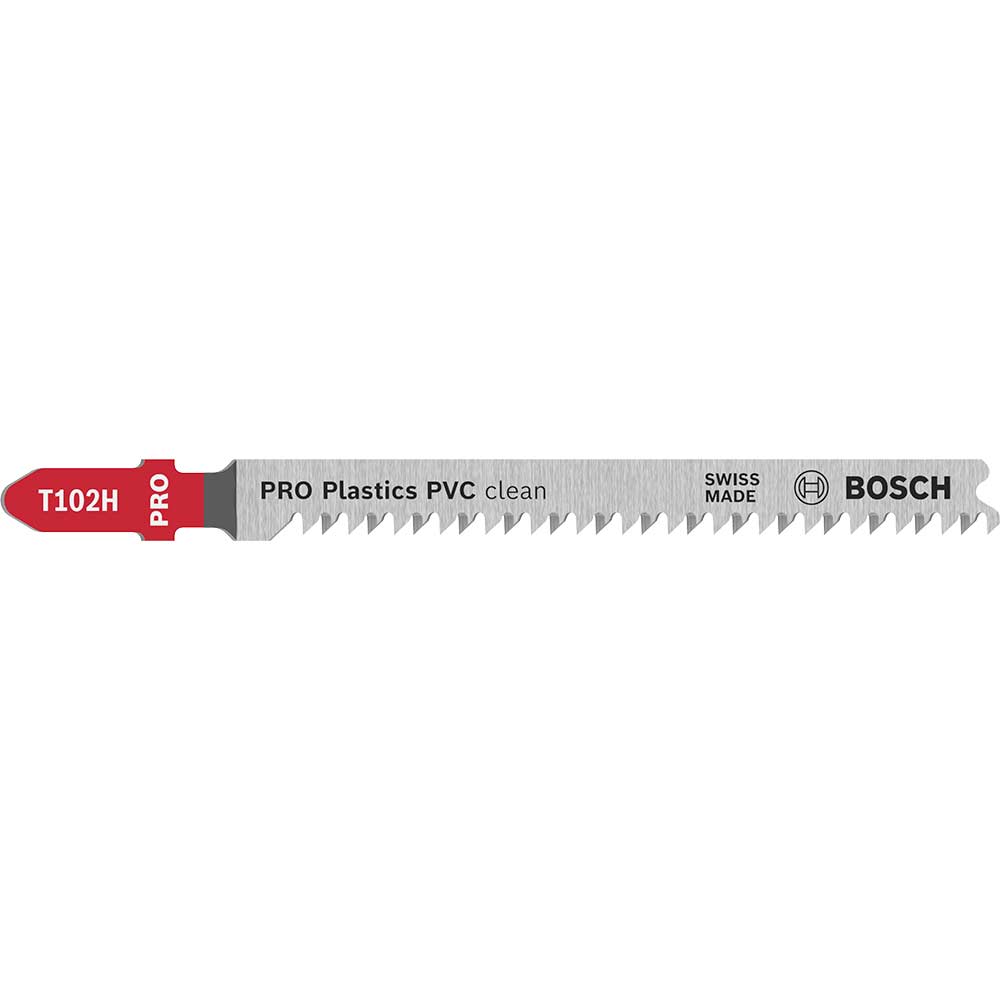 Bosch PRO T102H Plastics PVC Clean Cutting Jigsaw Blade