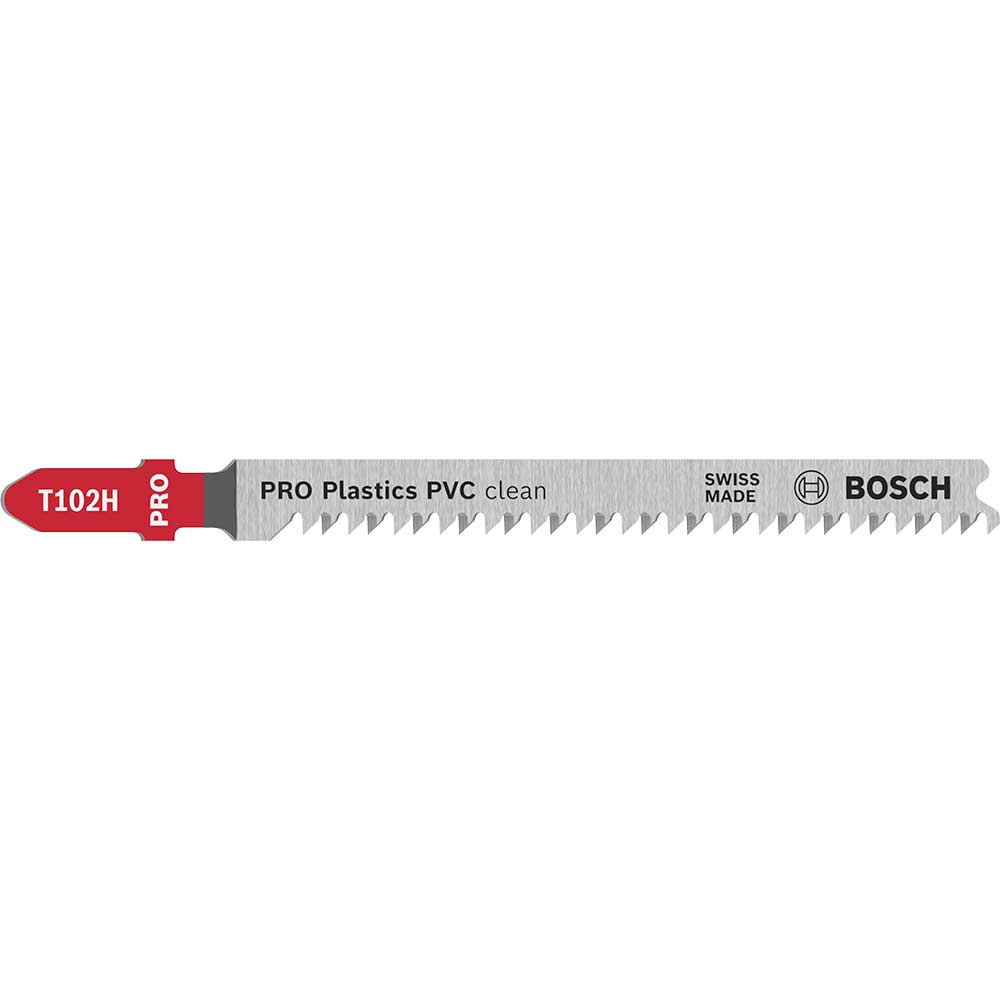 Bosch PRO T102H Plastics PVC Clean Cutting Jigsaw Blade