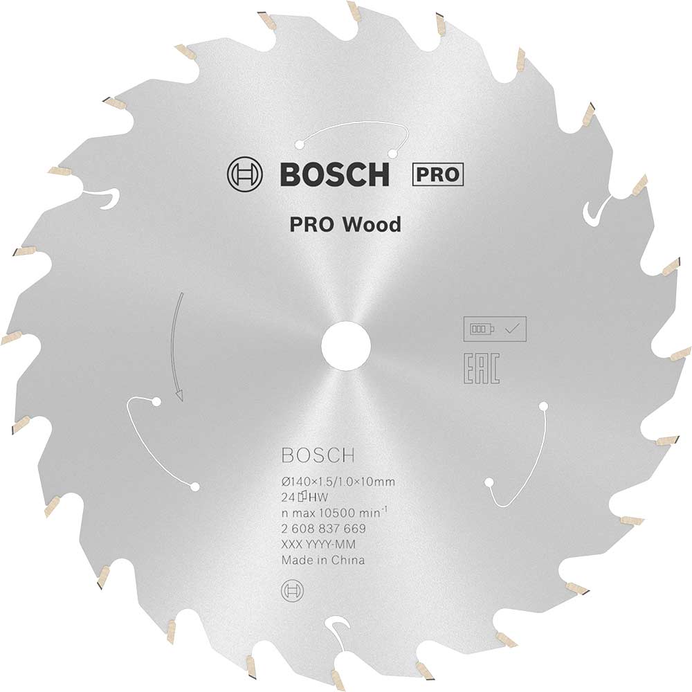 Bosch PRO Cordless Wood Cutting Circular Saw Blade