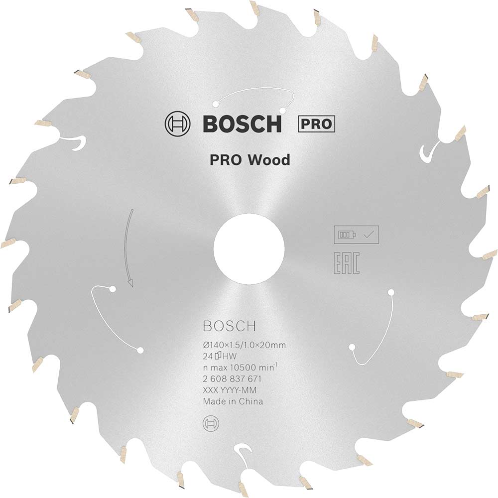 Bosch PRO Cordless Wood Cutting Circular Saw Blade