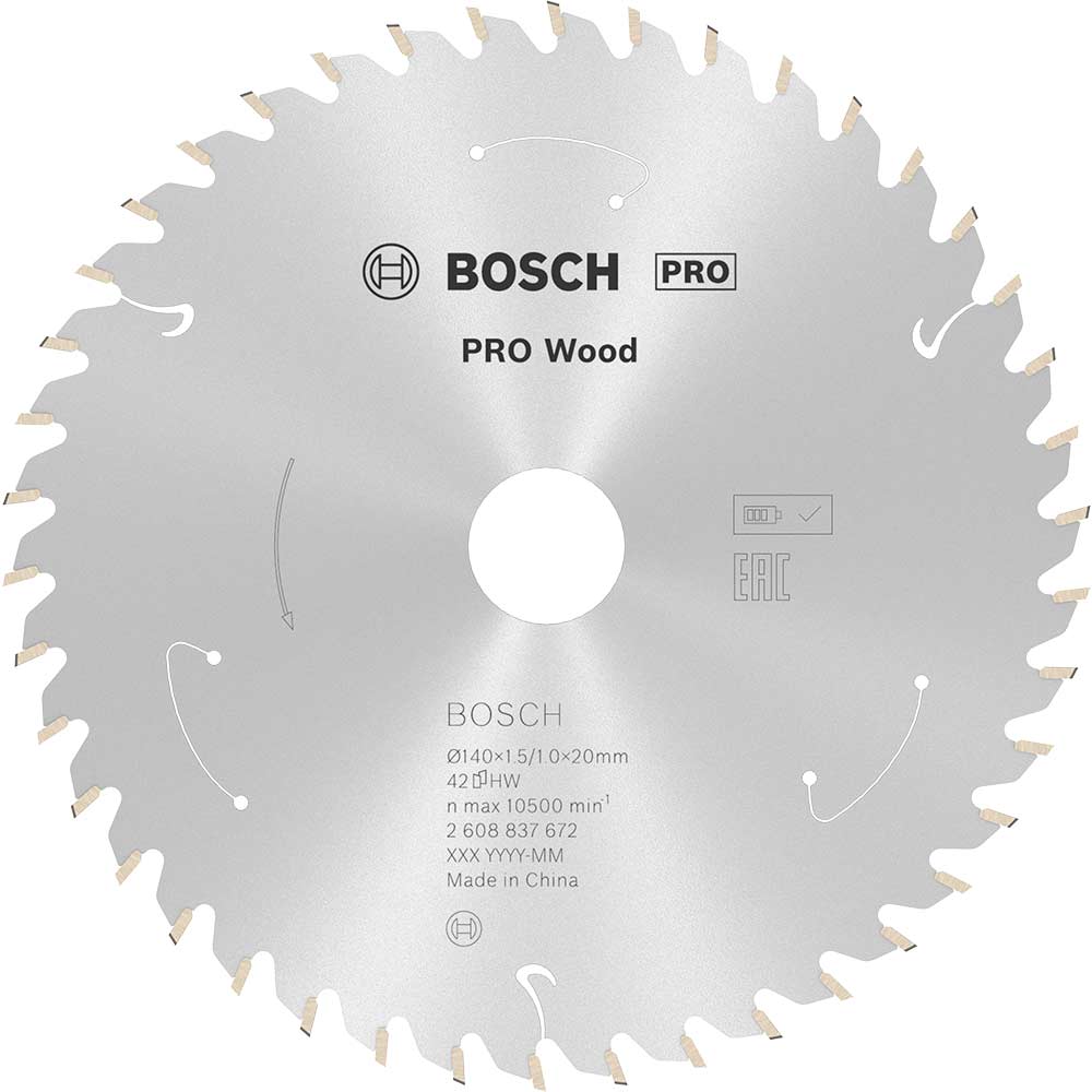 Bosch PRO Cordless Wood Cutting Circular Saw Blade