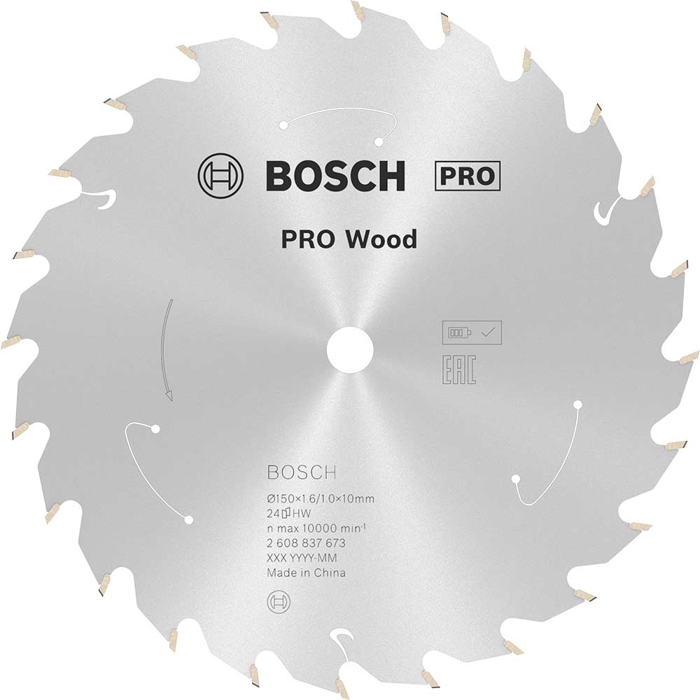 Bosch PRO Cordless Wood Cutting Circular Saw Blade