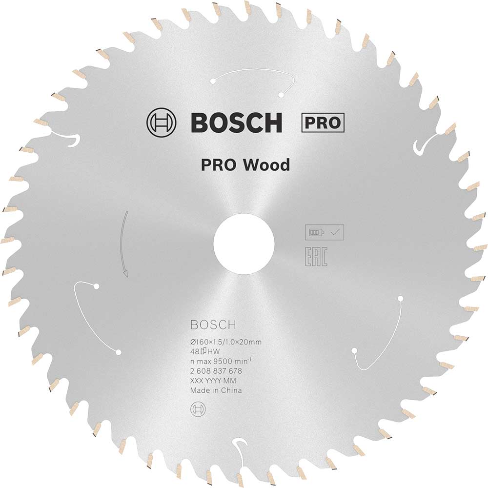 Bosch PRO Cordless Wood Cutting Circular Saw Blade