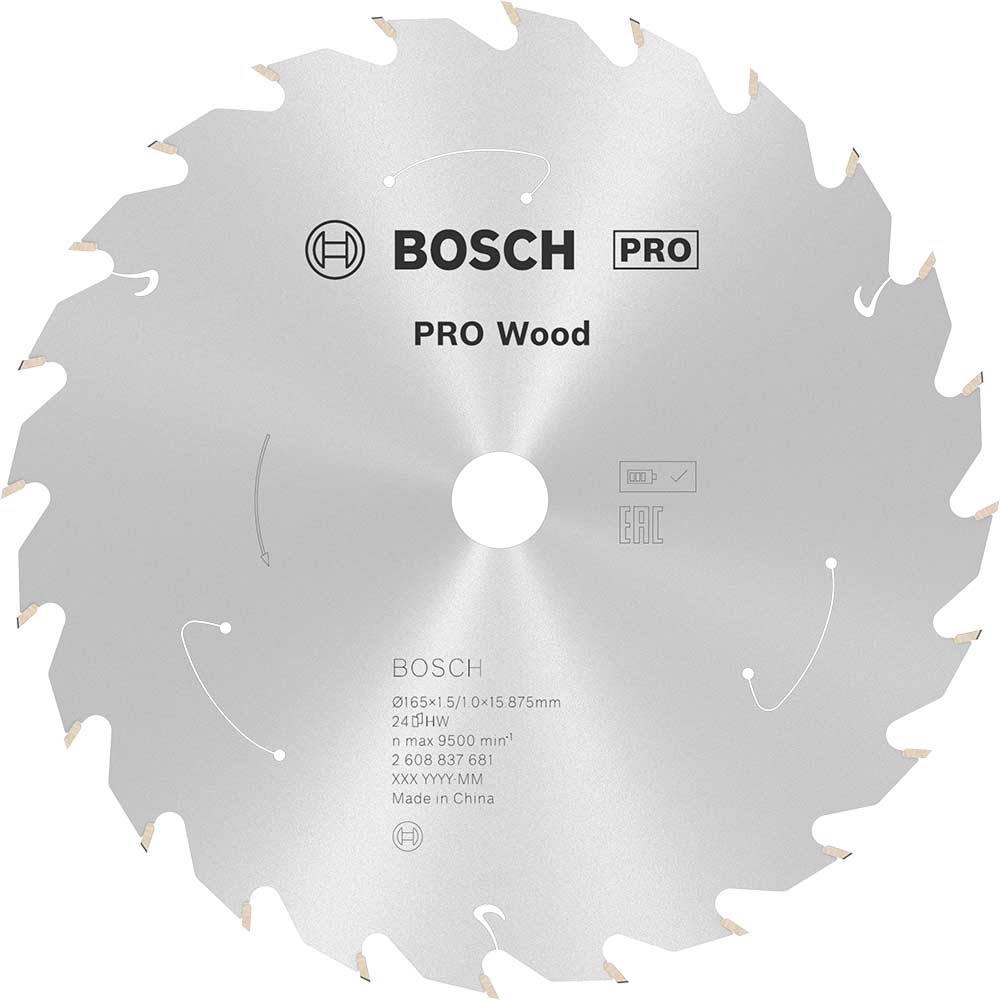 Bosch PRO Cordless Wood Cutting Circular Saw Blade