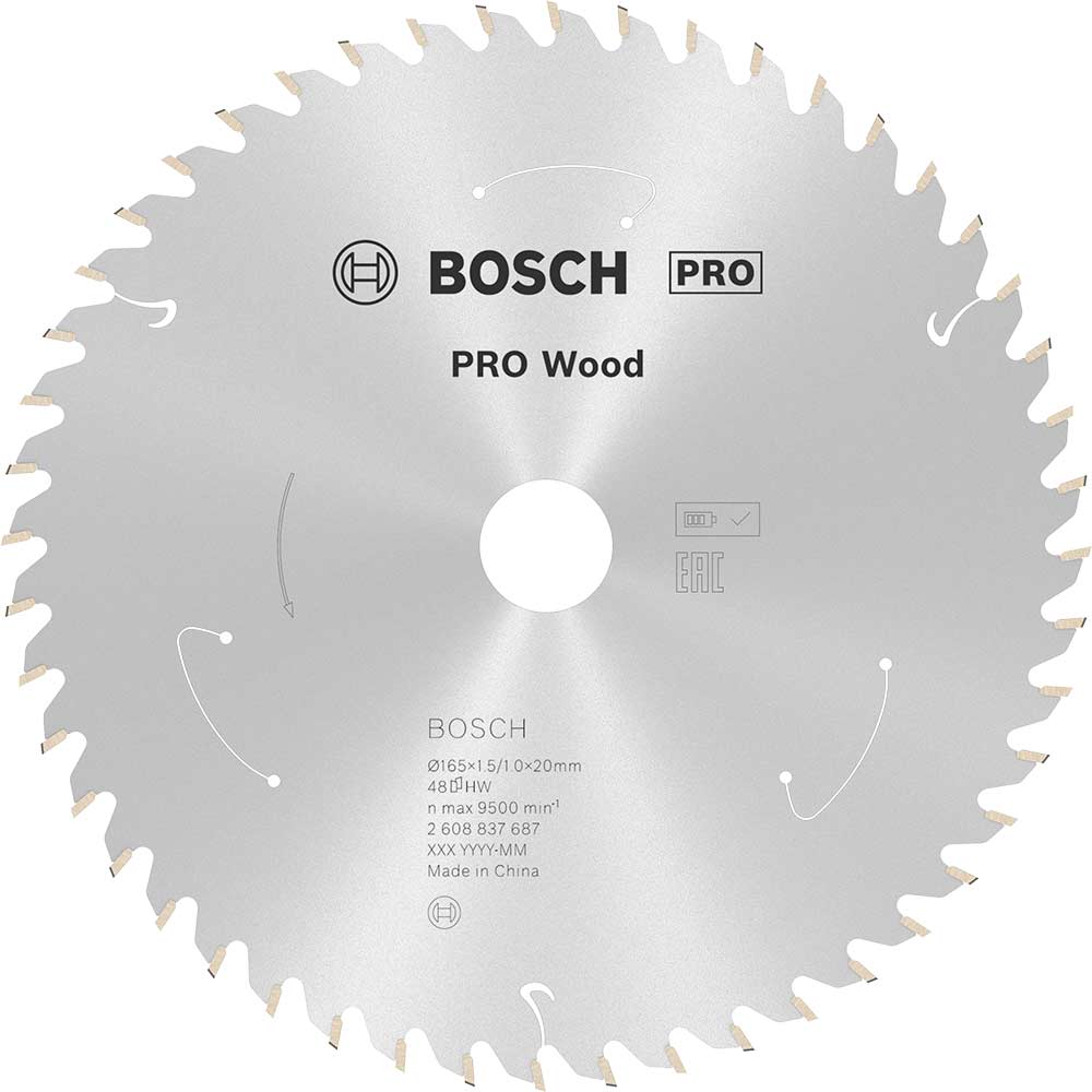 Bosch PRO Cordless Wood Cutting Circular Saw Blade