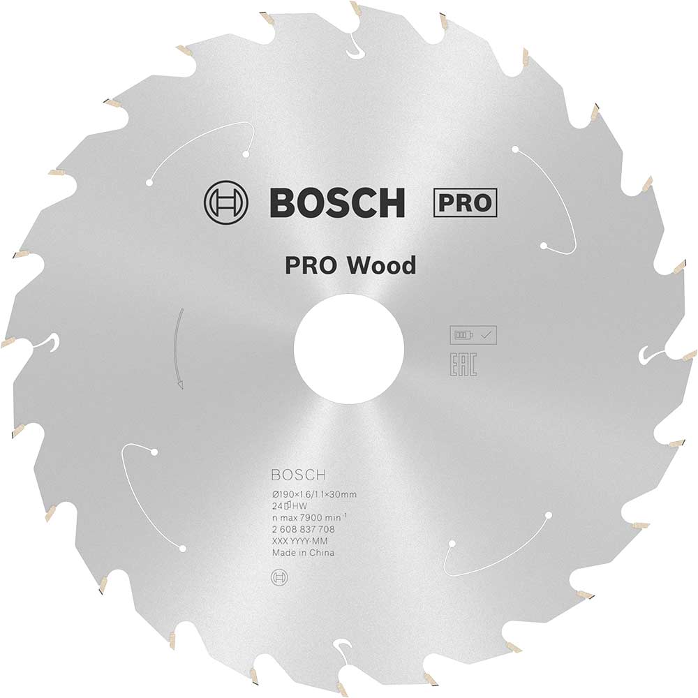 Bosch PRO Cordless Wood Cutting Circular Saw Blade