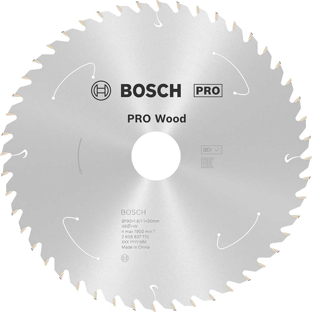Bosch PRO Cordless Wood Cutting Circular Saw Blade