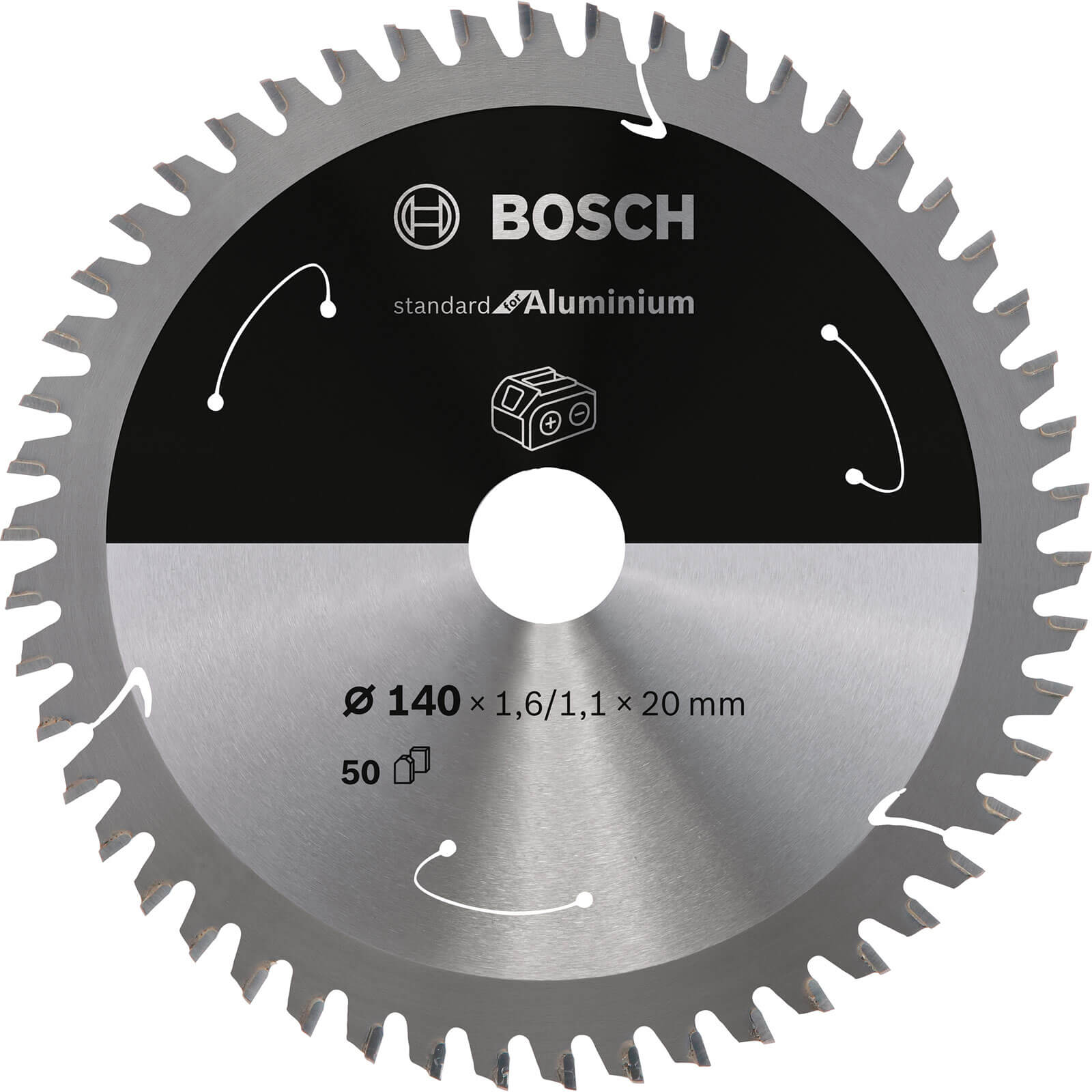 Photos - Power Tool Accessory Bosch Cordless Circular Saw Blade for Aluminium 140mm 50T 20mm 2608837755 