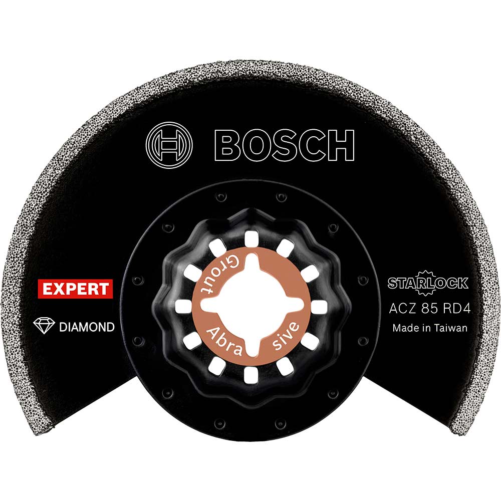 Bosch Expert ACZ 85 RD4 Starlock Oscillating Multi Tool Abrasive and Grout Segment Saw Blade 85mm Pack of 10