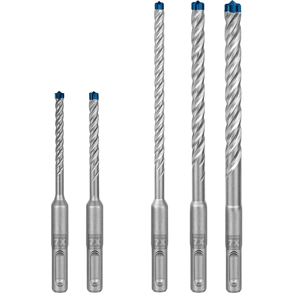 Bosch EXPERT 5 Piece 7X SDS Plus Masonry Drill Bit Set