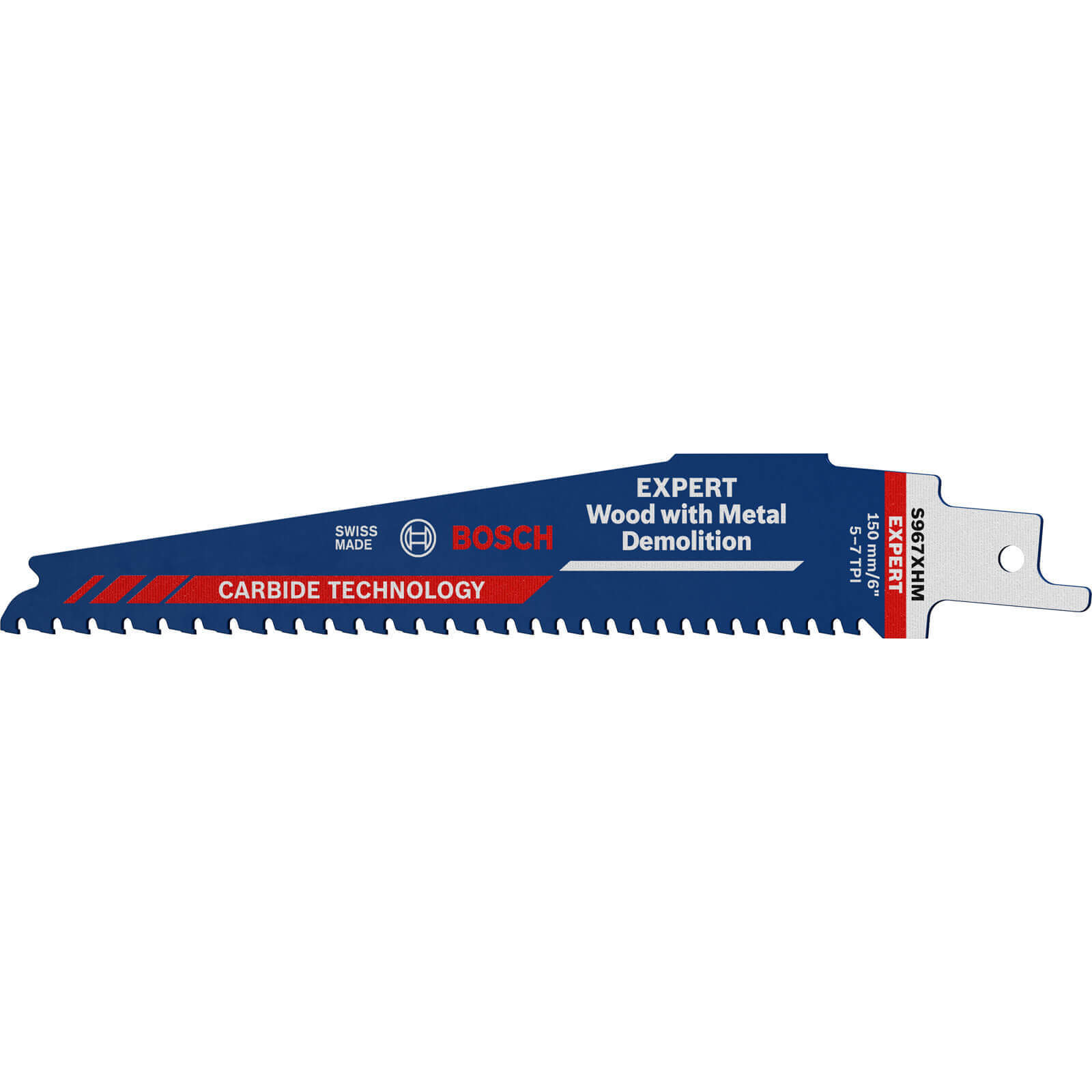 Bosch Expert S967XHM Tough Metal Embedded Wood Reciprocating Sabre Saw Blades 150mm Pack of 10