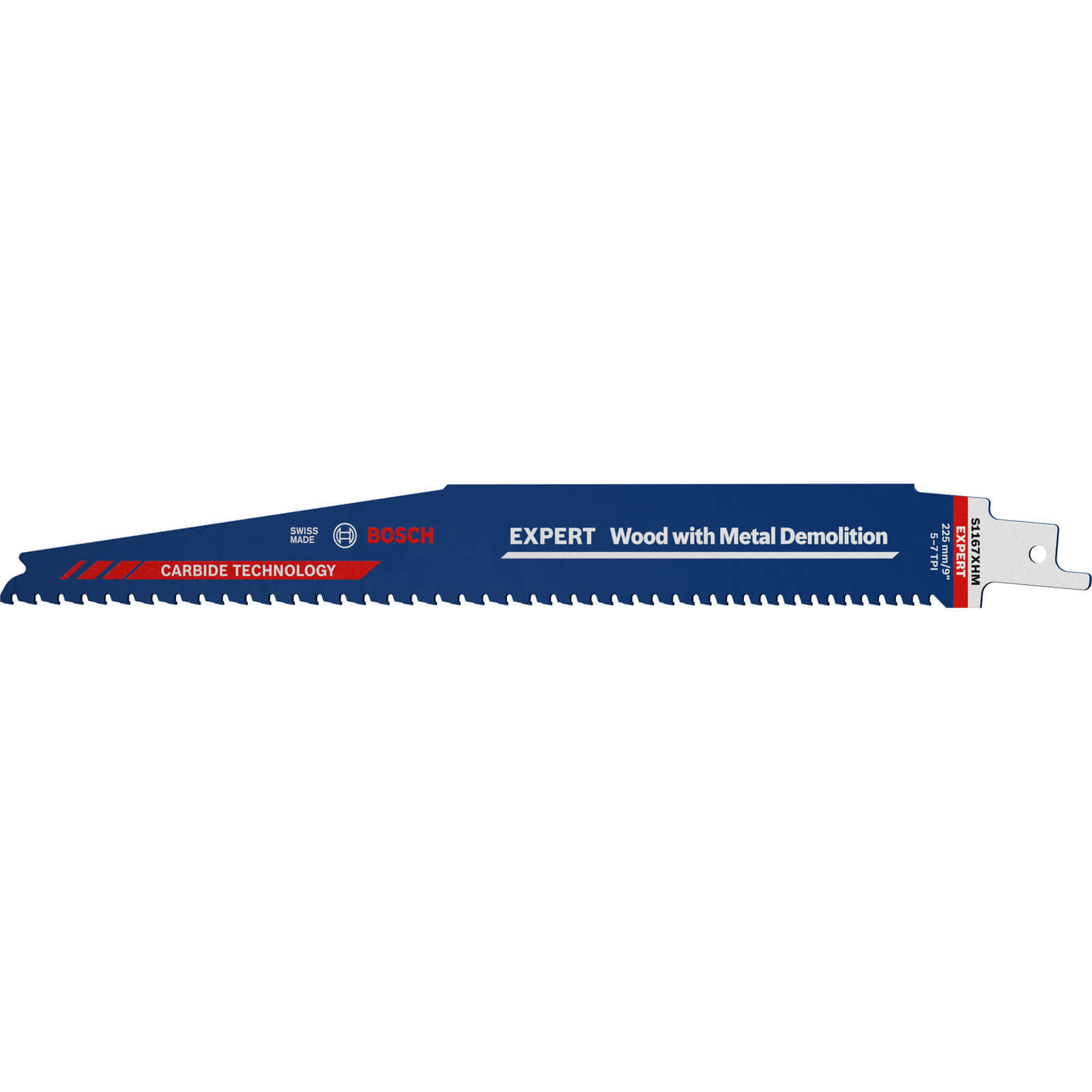 Bosch Expert S1167XHM Tough Metal Embedded Wood Reciprocating Sabre Saw Blades 225mm Pack of 10