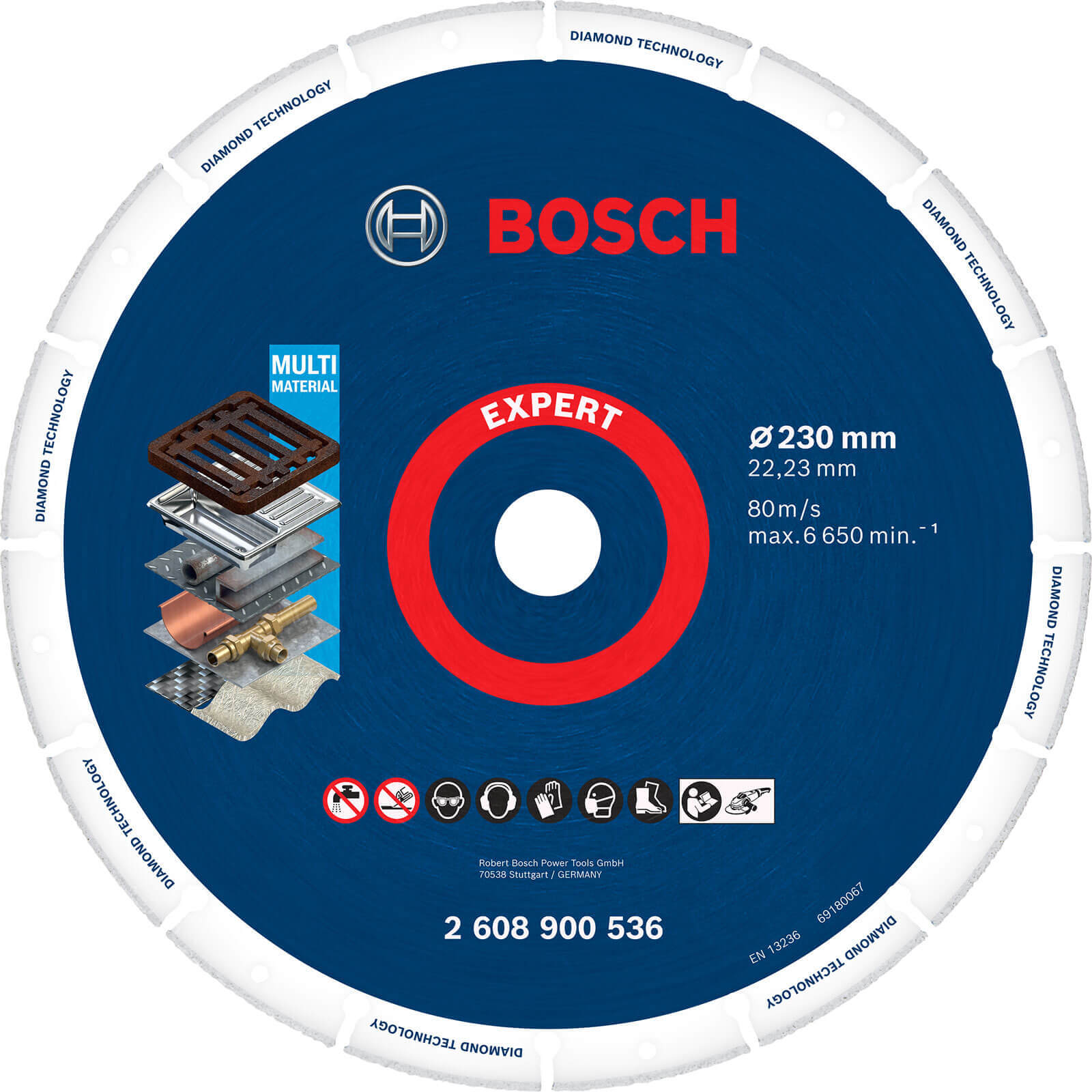 Image of Bosch Expert Diamond Metal Cutting Disc 230mm