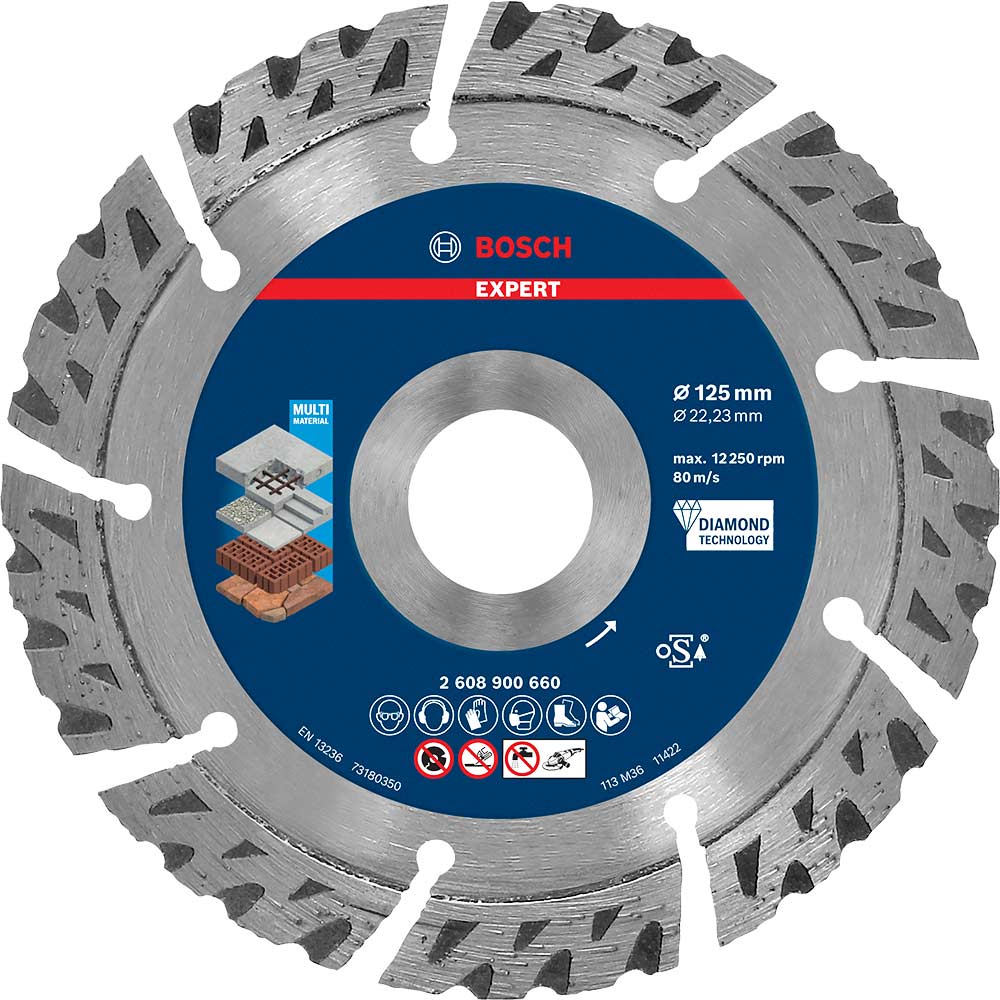 Photos - Cutting Disc Bosch Expert Multi Material Diamond  125mm 2.2mm 22mm 26089006 