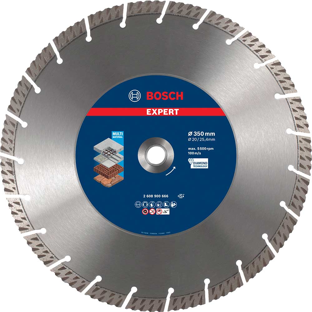 Bosch Expert Multi Material Diamond Cutting Disc 350mm 3.3mm 25.4mm