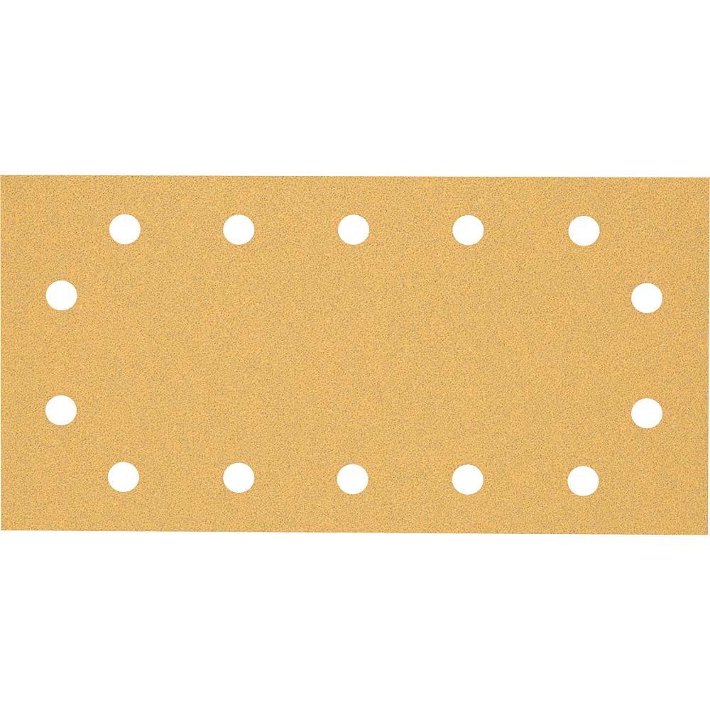 Bosch Expert C470 Punched Hook and Loop 1/2 Sanding Sheets 115mm x 230mm 80g Pack of 10