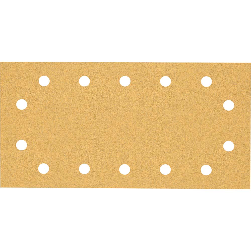 Image of Bosch Expert C470 Punched Hook and Loop 1/2 Sanding Sheets 115mm x 230mm 80g Pack of 10