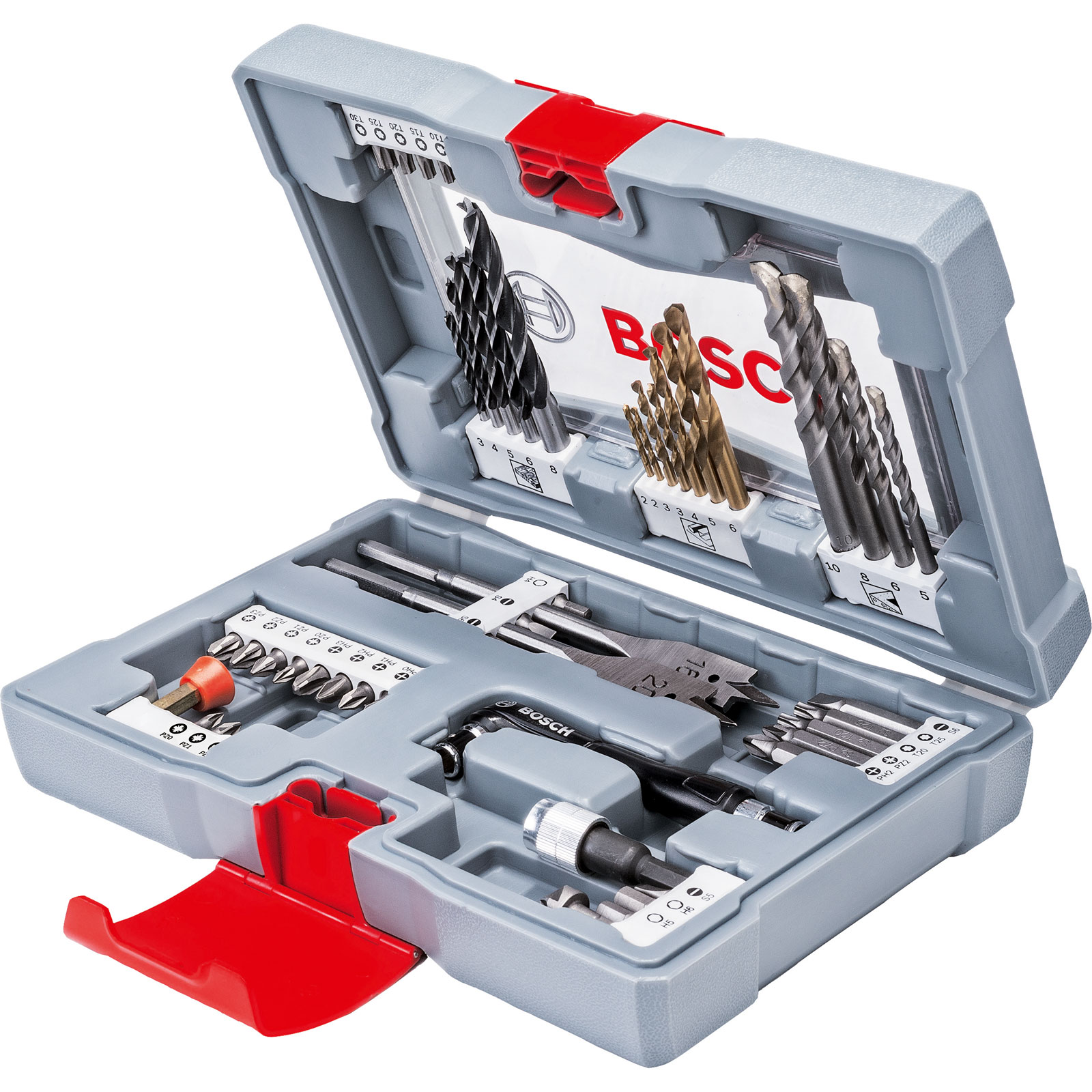 Image of Bosch 49 Piece Premium Power Tool Accessory Drill and Screwdriver Bit Set