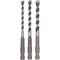 Bosch UNEO 3 Piece SDS Quick Multi Purpose Drill Bit Set 