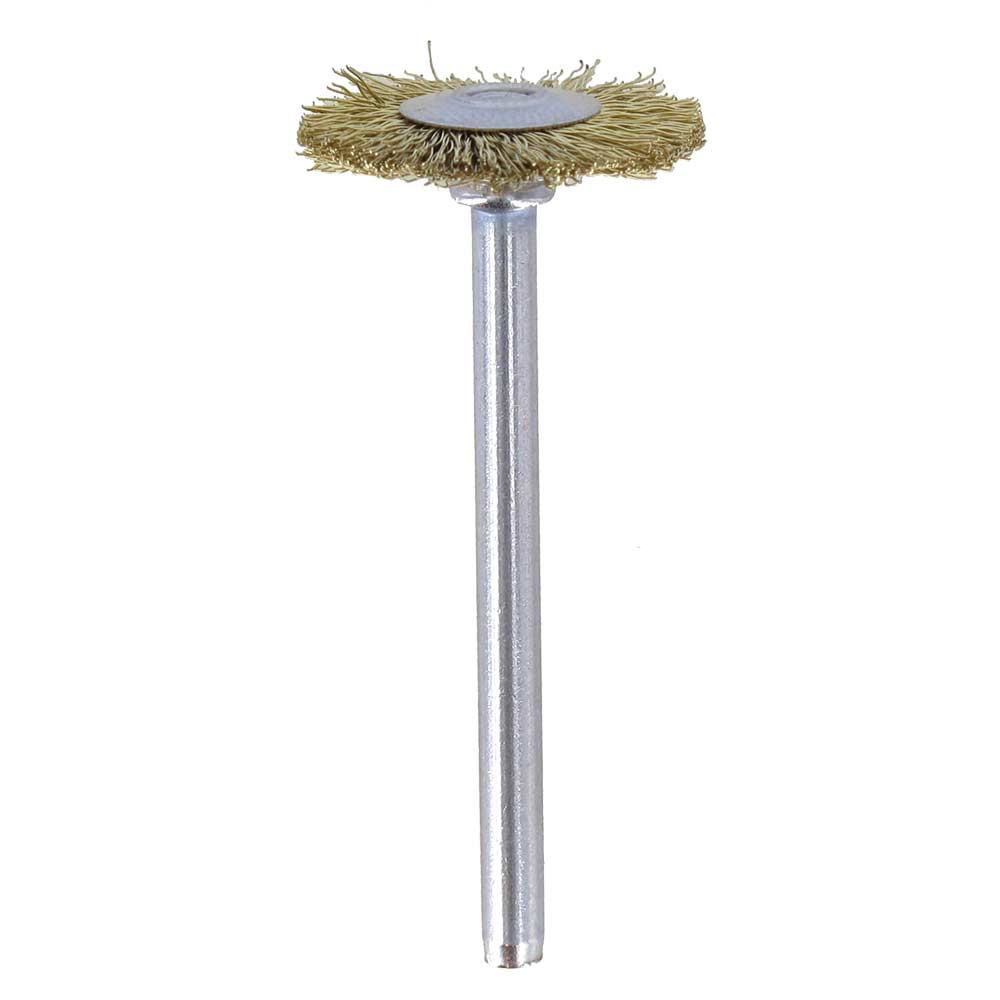 Image of Dremel 535 Brass Wire Wheel Brush 19mm Pack of 2