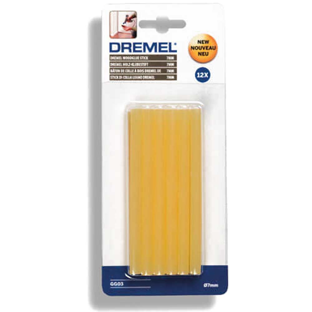 Image of Dremel Wood Glue Sticks 7mm 100mm Pack of 12