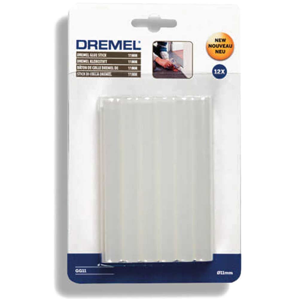 Image of Dremel Multi Purpose Glue Sticks 11mm 100mm Pack of 12