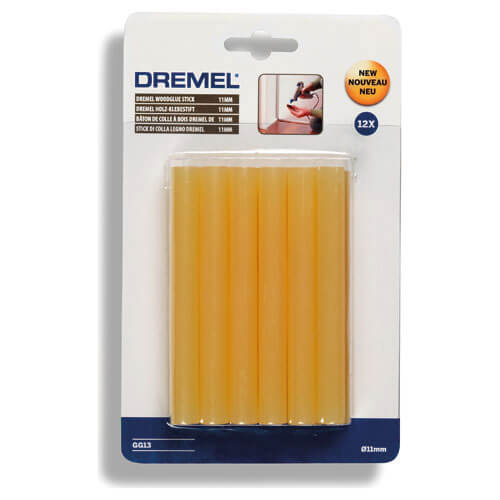 Image of Dremel Wood Glue Sticks 11mm 100mm Pack of 12