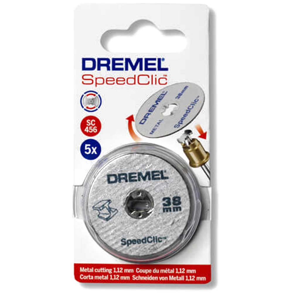 Image of Dremel SC456 EZ SpeedClic 38mm Metal Cutting Wheels 38mm Pack of 5