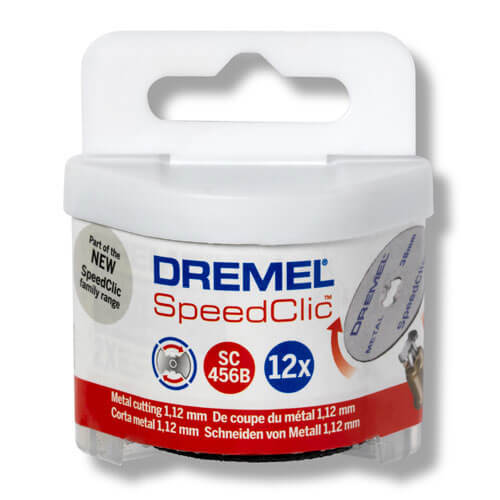 Image of Dremel SC456B EZ SpeedClic 38mm Cutting Wheels 38mm Pack of 12
