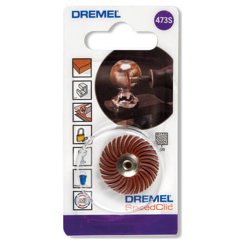 Image of Dremel EZ SpeedClic Detail Abrasive Brush 25mm 220g Pack of 1