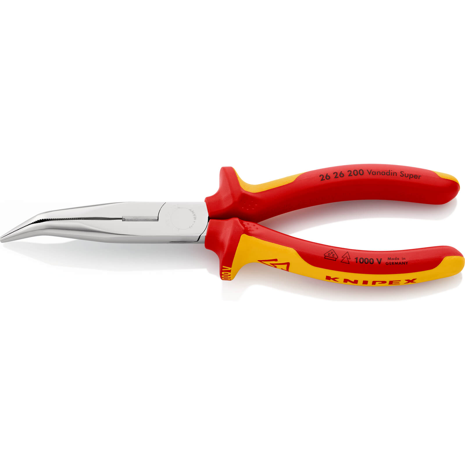 Knipex 26 26 VDE Insulated Bent Nose Side Cutting Pliers 200mm