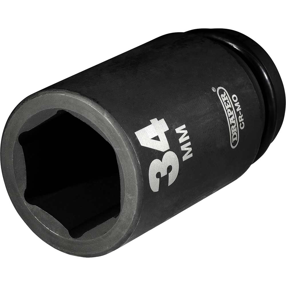 Draper Expert 3/4" Drive Deep Hexagon Impact Socket Metric 3/4" 34mm