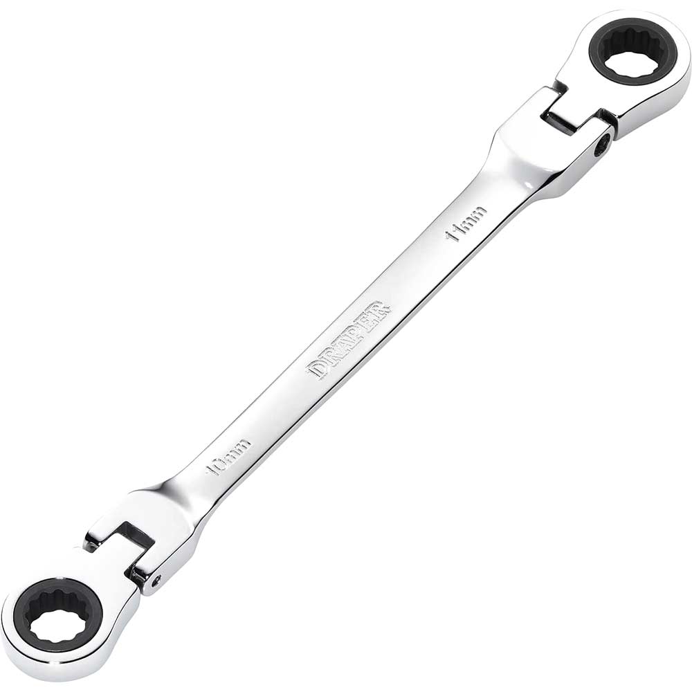 Photos - Wrench Draper Hi Torq Flexible Double Ratchet Ring Spanner 10mm x 11mm 8231FBSMM 