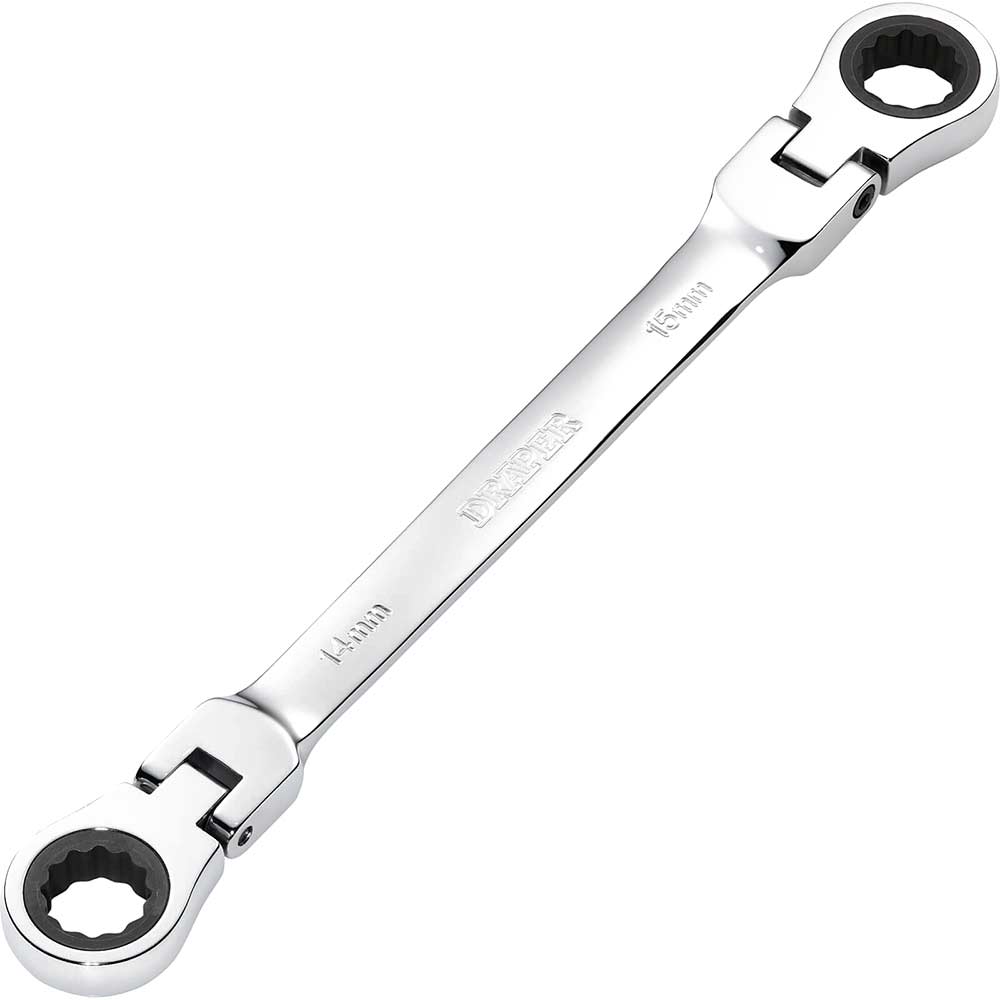 Photos - Wrench Draper Hi Torq Flexible Double Ratchet Ring Spanner 14mm x 15mm 8231FBSMM 