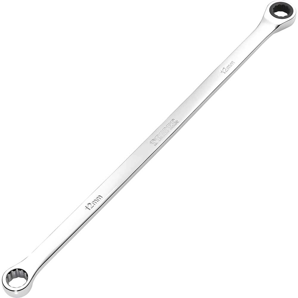 Draper Hi Torq Extra Long Double Ring Ratchet Spanner 12mm
