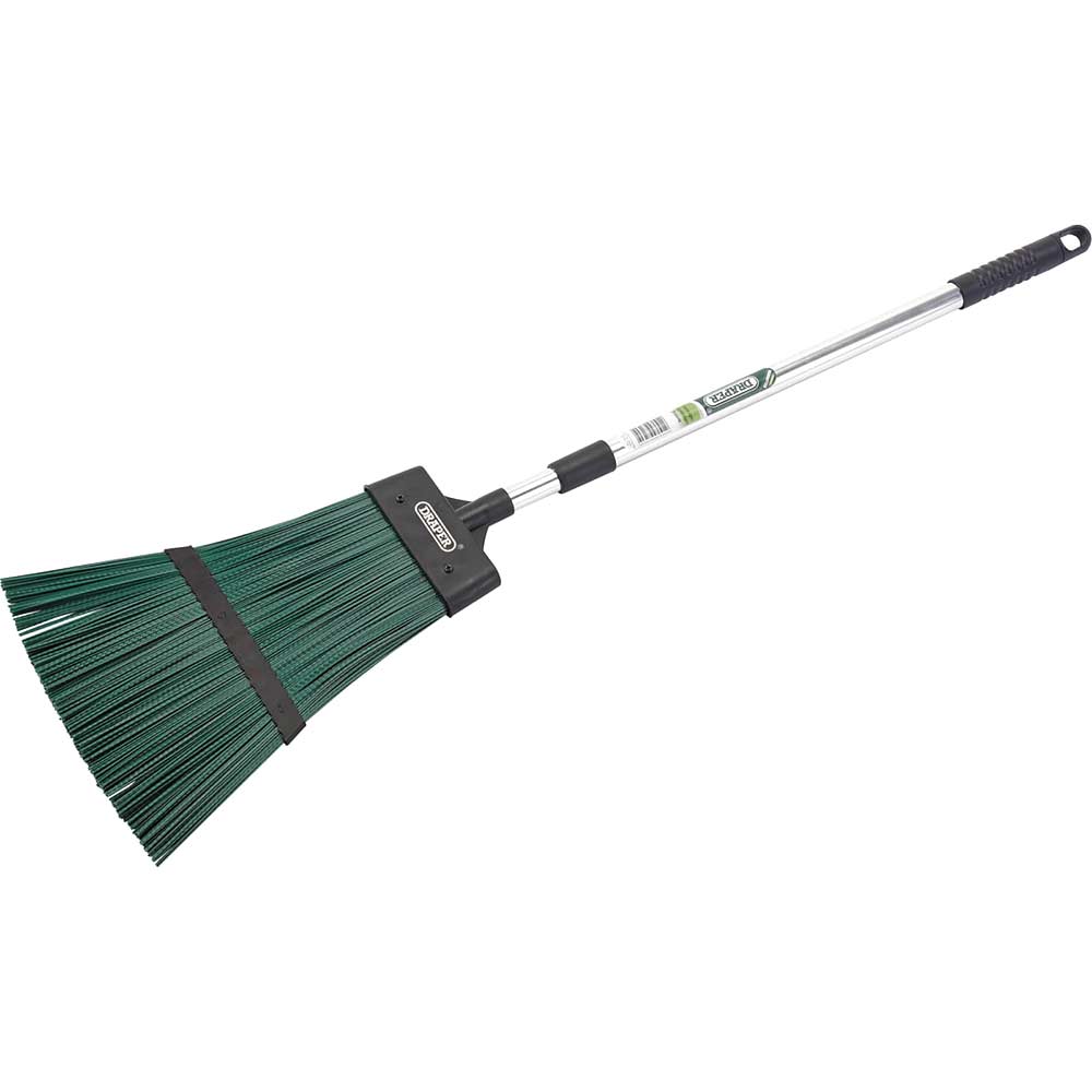 Image of Draper Telescopic Handle Aluminium Garden Broom 0.65m - 1m