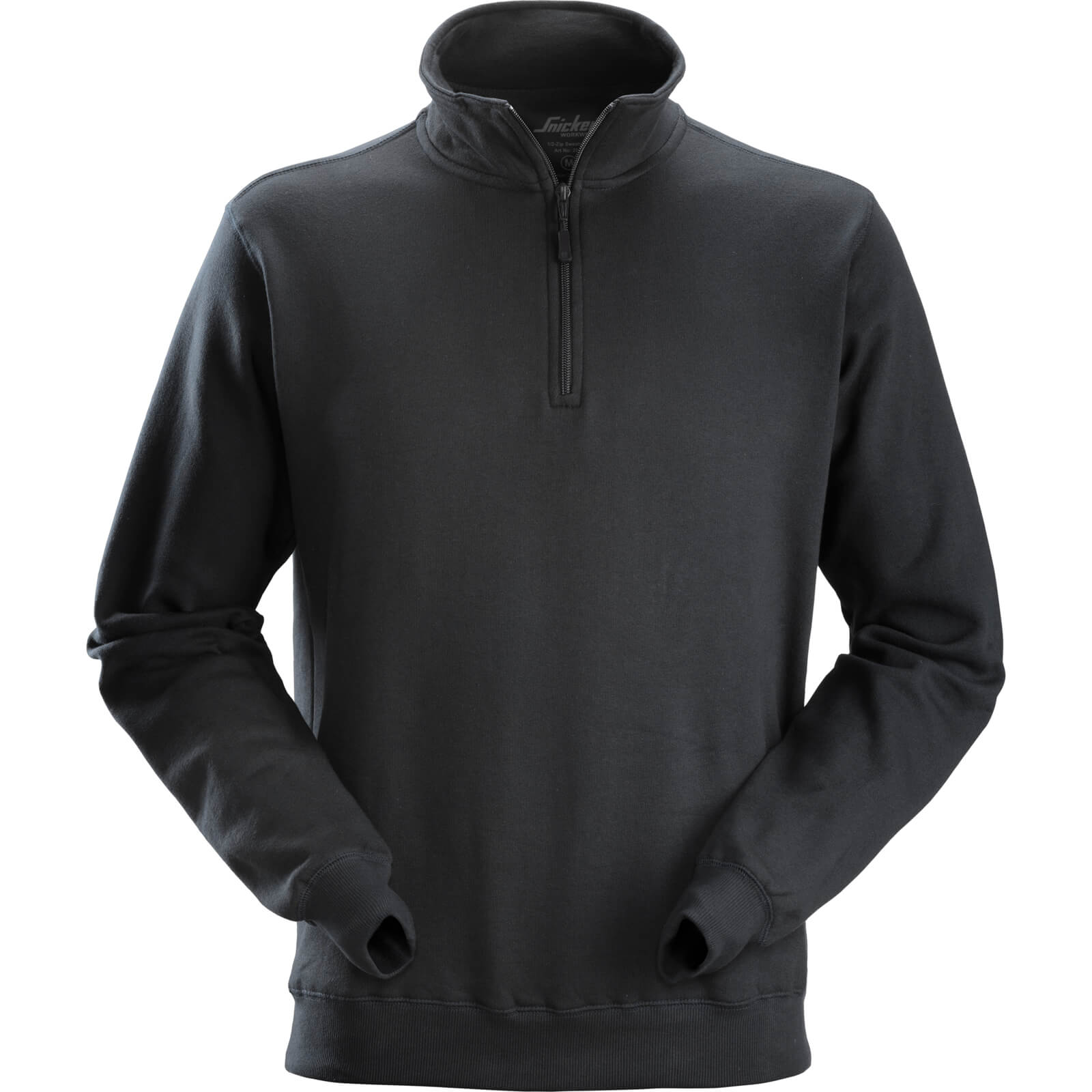 Image of Snickers 2818 1/2-Zip Mens Sweatshirt Black XL