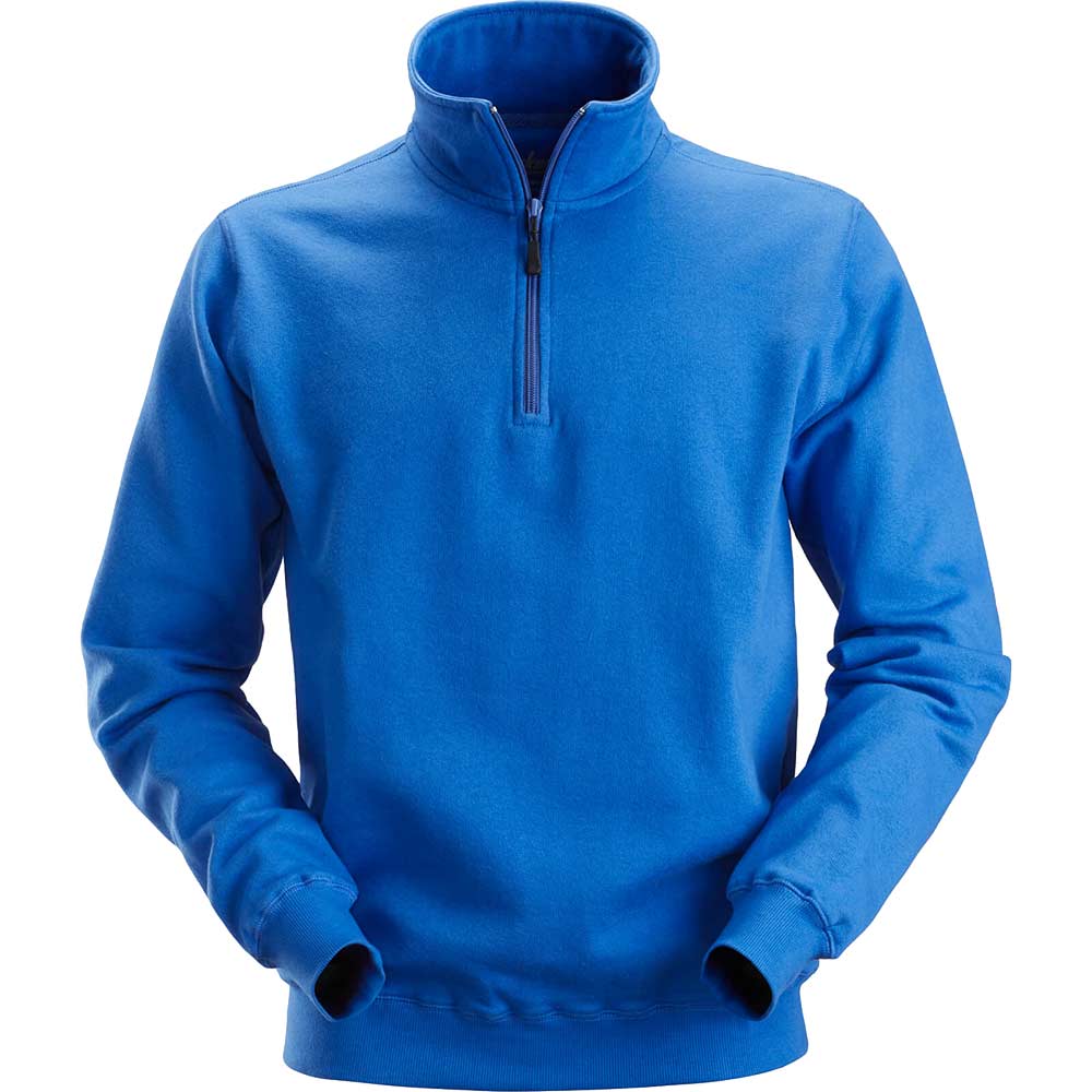 Snickers 2818 Mens 1/2-Zip Sweatshirt Blue XS
